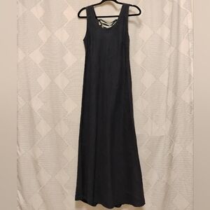 zara cream linen dress Early 00s Zara Woman Linen Button Down Maxi Beige Dress main image 0